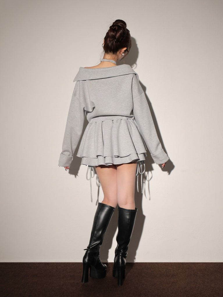 Airy smooth ribbon pullover(eme10767)