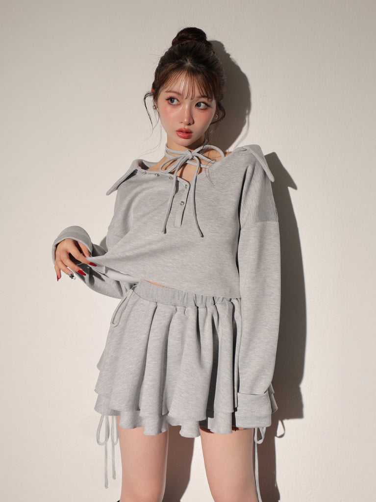 Airy smooth ribbon pullover(eme10767)