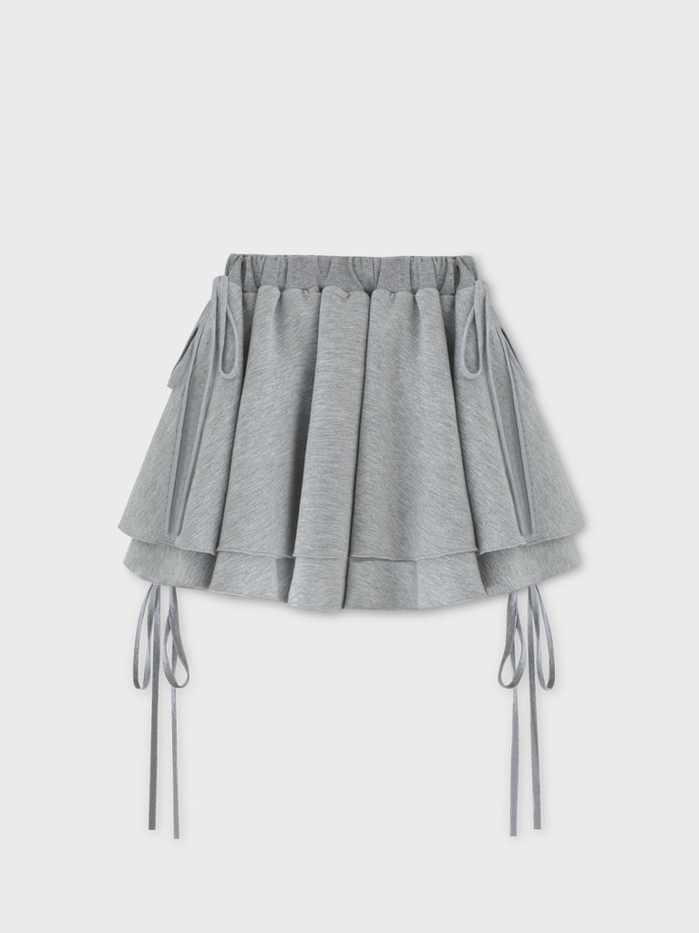 Airy smooth frill mini skirt(eme10768)
