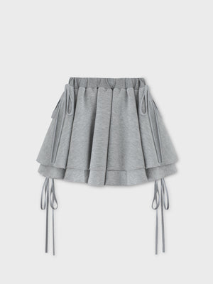 Airy smooth frill mini skirt(eme10768)