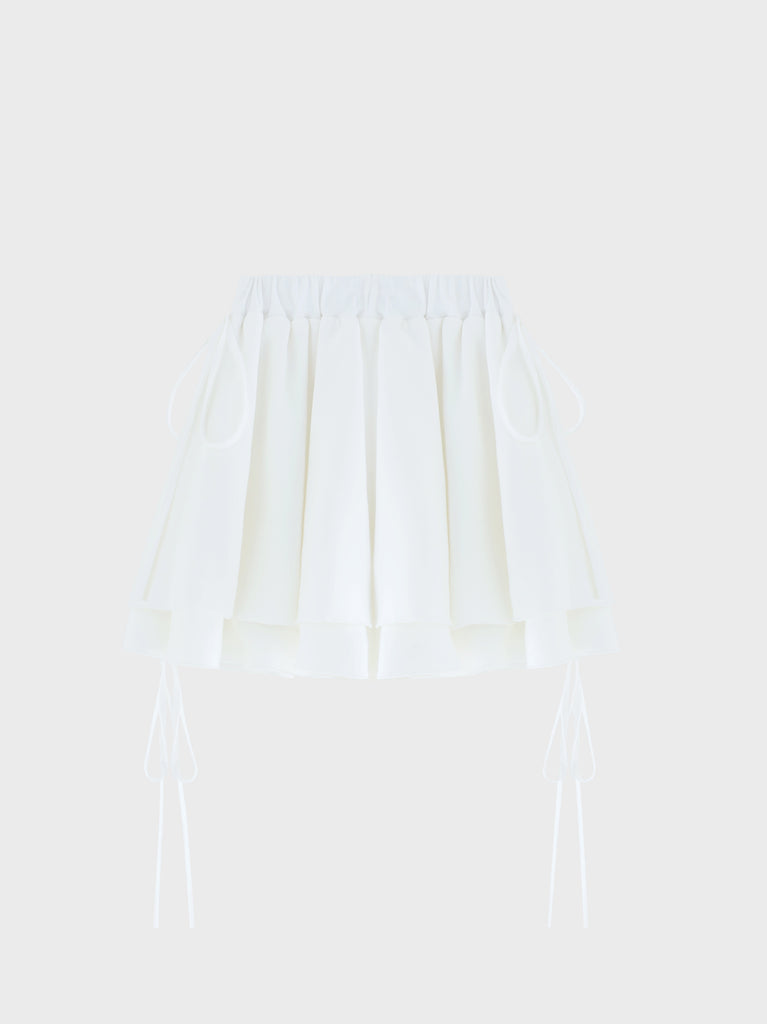 Airy smooth frill mini skirt(eme10768)