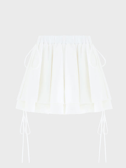 Airy smooth frill mini skirt(eme10768)