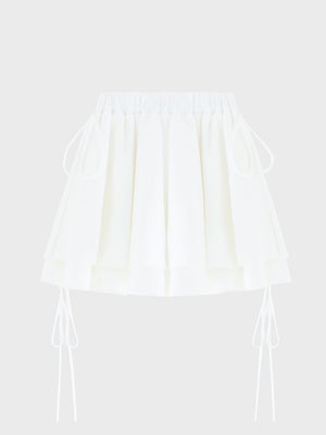 Airy smooth frill mini skirt(eme10768)