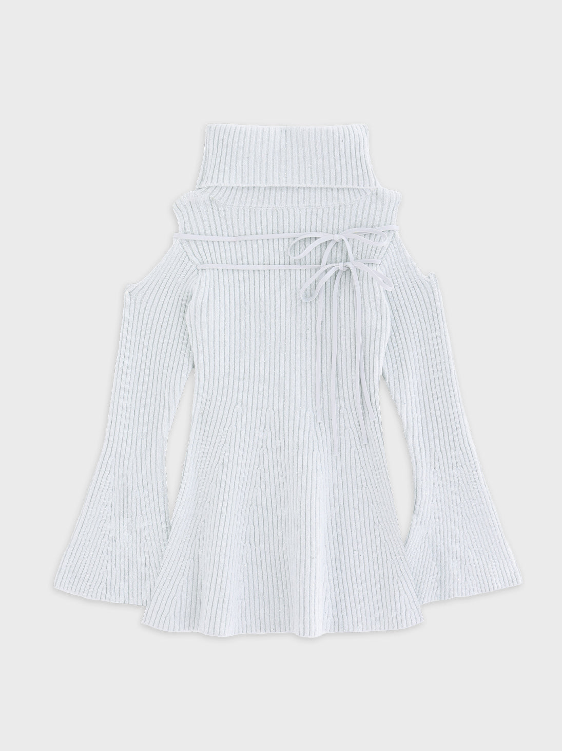 【Pre Order】Sleeve cut glitter knit mini onepiece(eme10771)