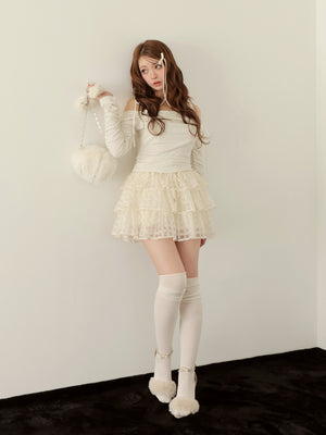 Ribbon ribbed knit(eme10773)