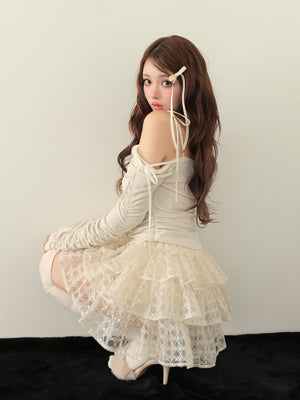 Ribbon ribbed knit(eme10773)