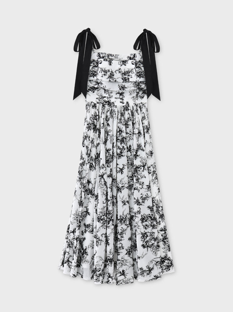 Flocky flower long onepiece(eme10775)