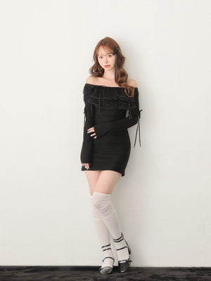 model：162cm　(size：F　color：Black)