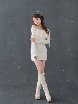 model：160cm　(size：F　color：Ivory)