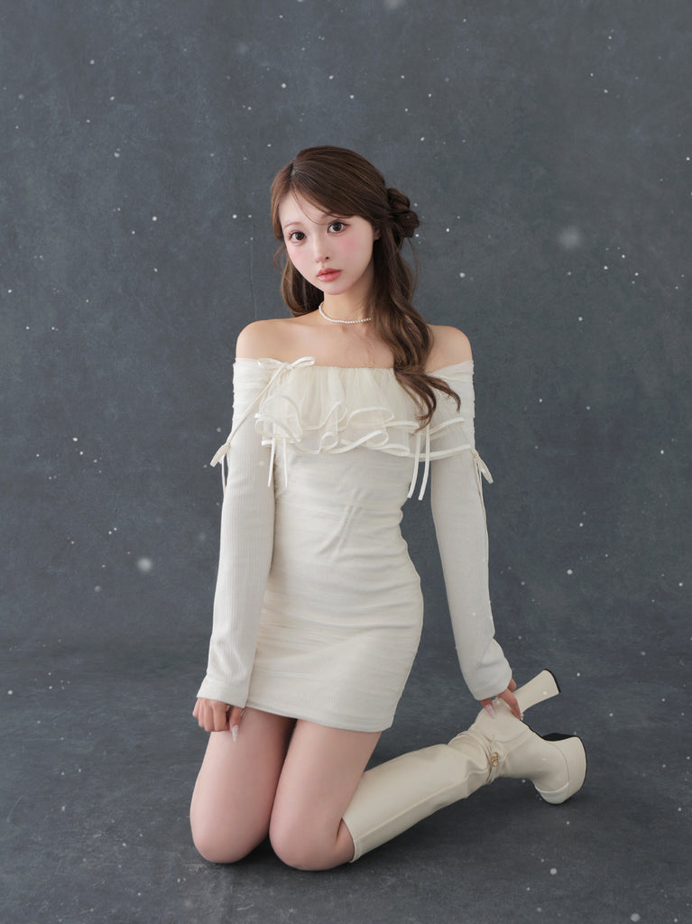 model：160cm　(size：F　color：Ivory)
