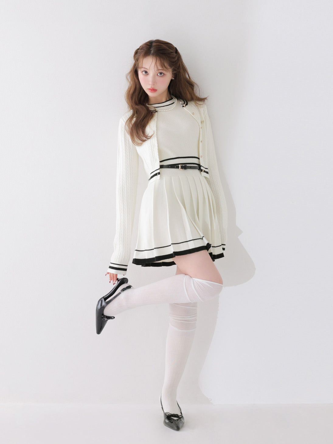 ワンピース French line knit ensemble onepiece French line knit ensemble onepiece(eme10799) – M me eme