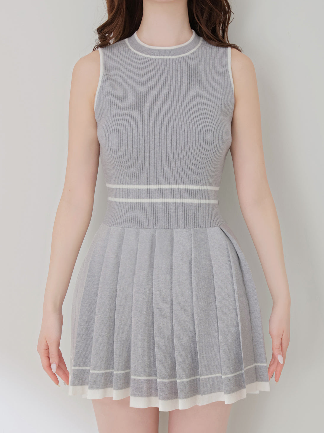 French line knit ensemble onepiece(eme10799)