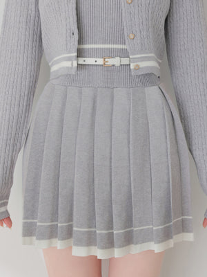 French line knit ensemble onepiece(eme10799)