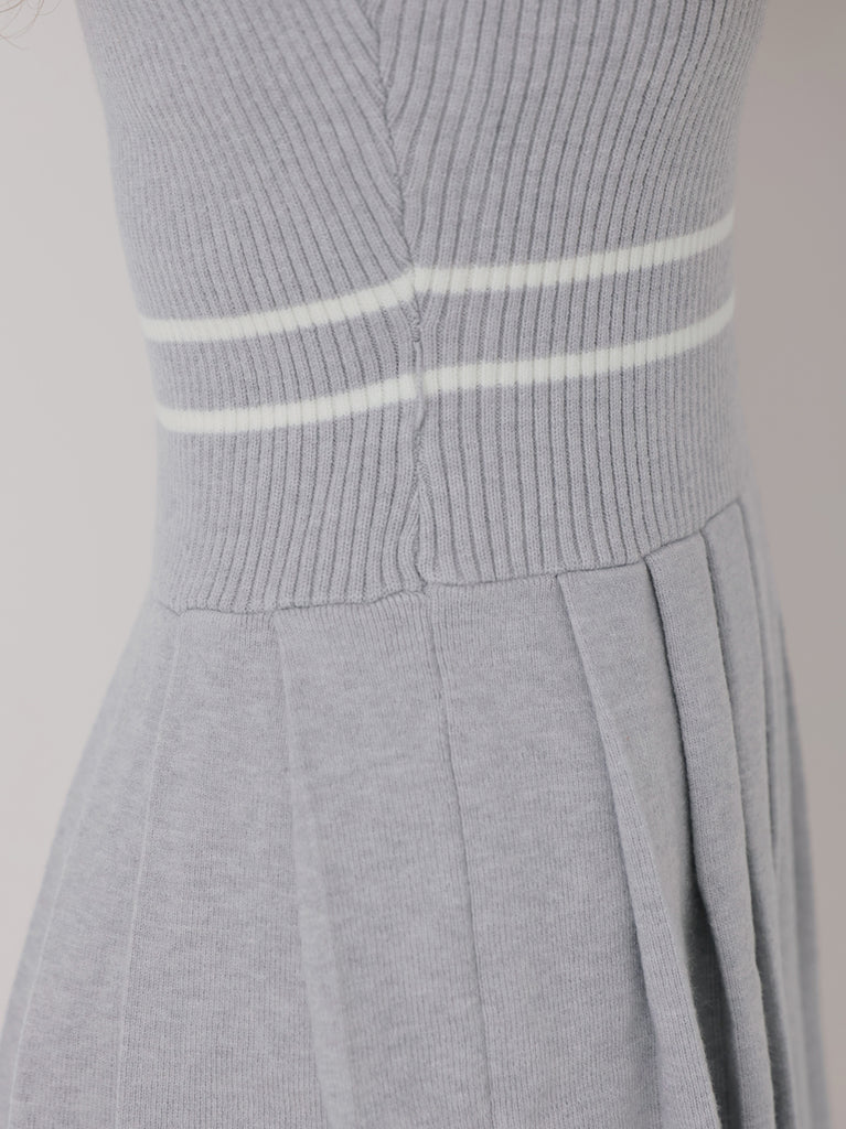 French line knit ensemble onepiece(eme10799)