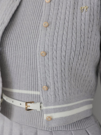 French line knit ensemble onepiece(eme10799)