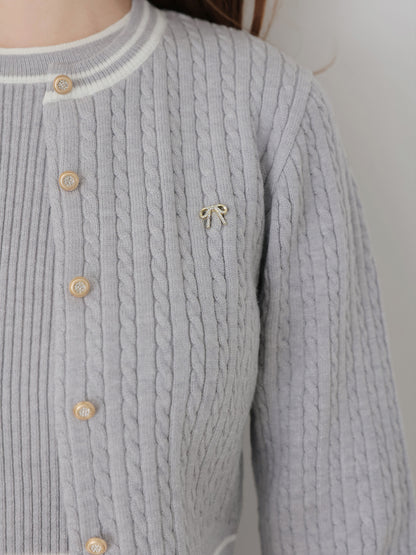 French line knit ensemble onepiece(eme10799)