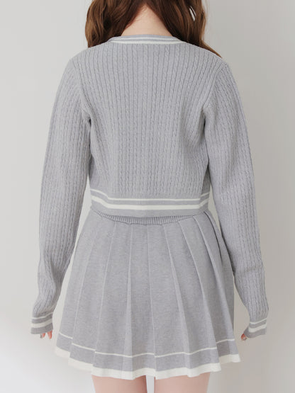 French line knit ensemble onepiece(eme10799)