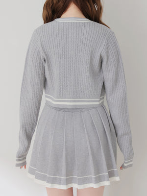 French line knit ensemble onepiece(eme10799)