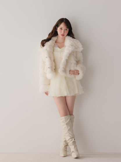 model：162cm　(size：F　color：White)