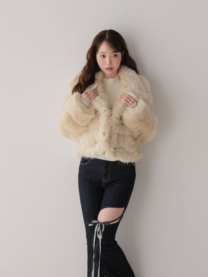 model：162cm　(size：F　color：Beige)