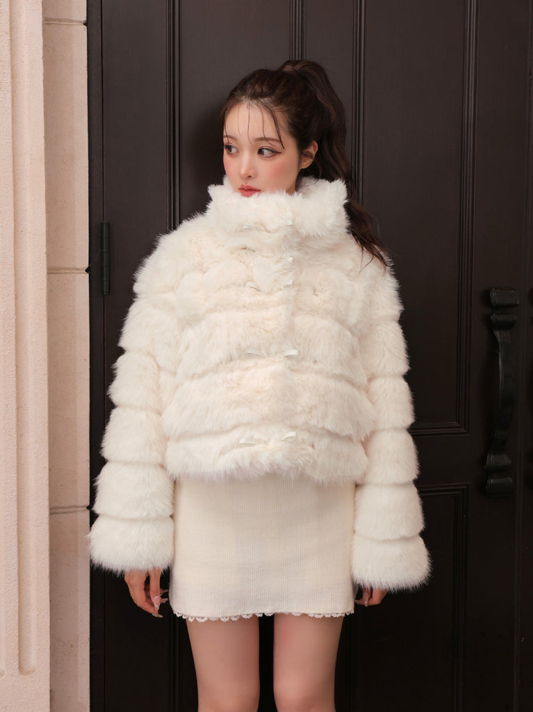 2way luxe faux fur coat(eme10780)