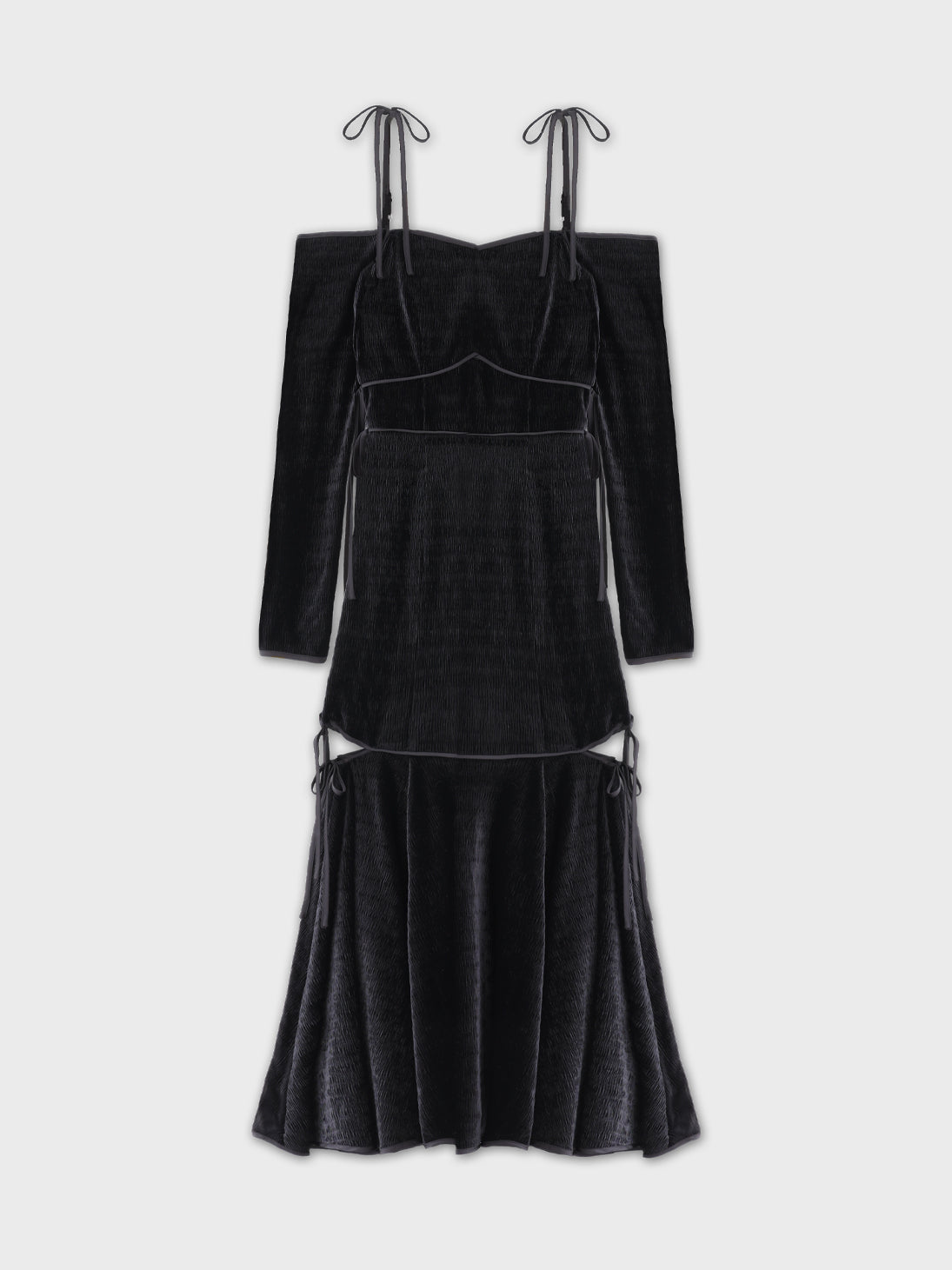 Side ribbon cutout onepiece(eme10783)