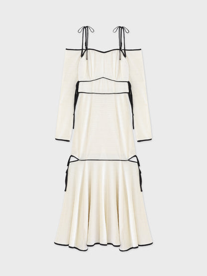 Side ribbon cutout onepiece(eme10783)