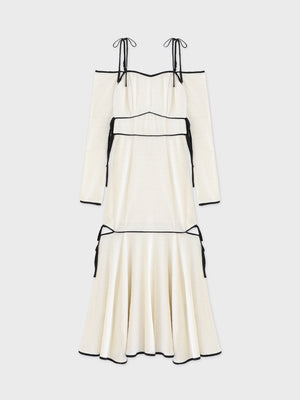 Side ribbon cutout onepiece(eme10783)