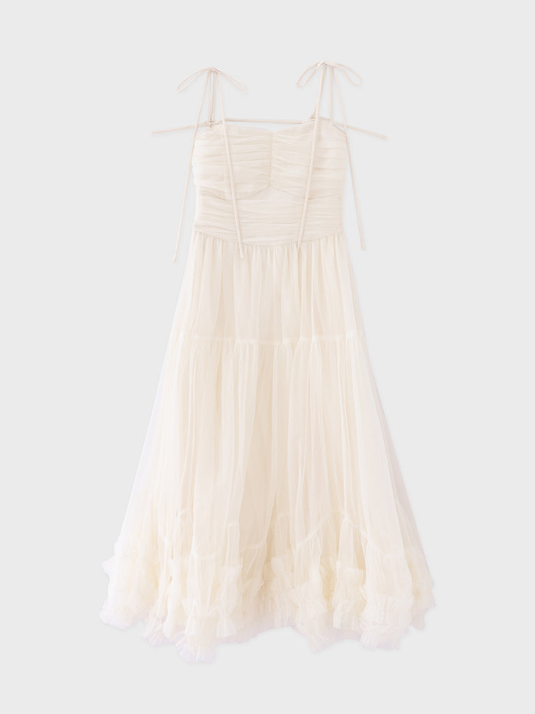 【Pre Order】Romantic gathered ribbon onepiece (eme10788)