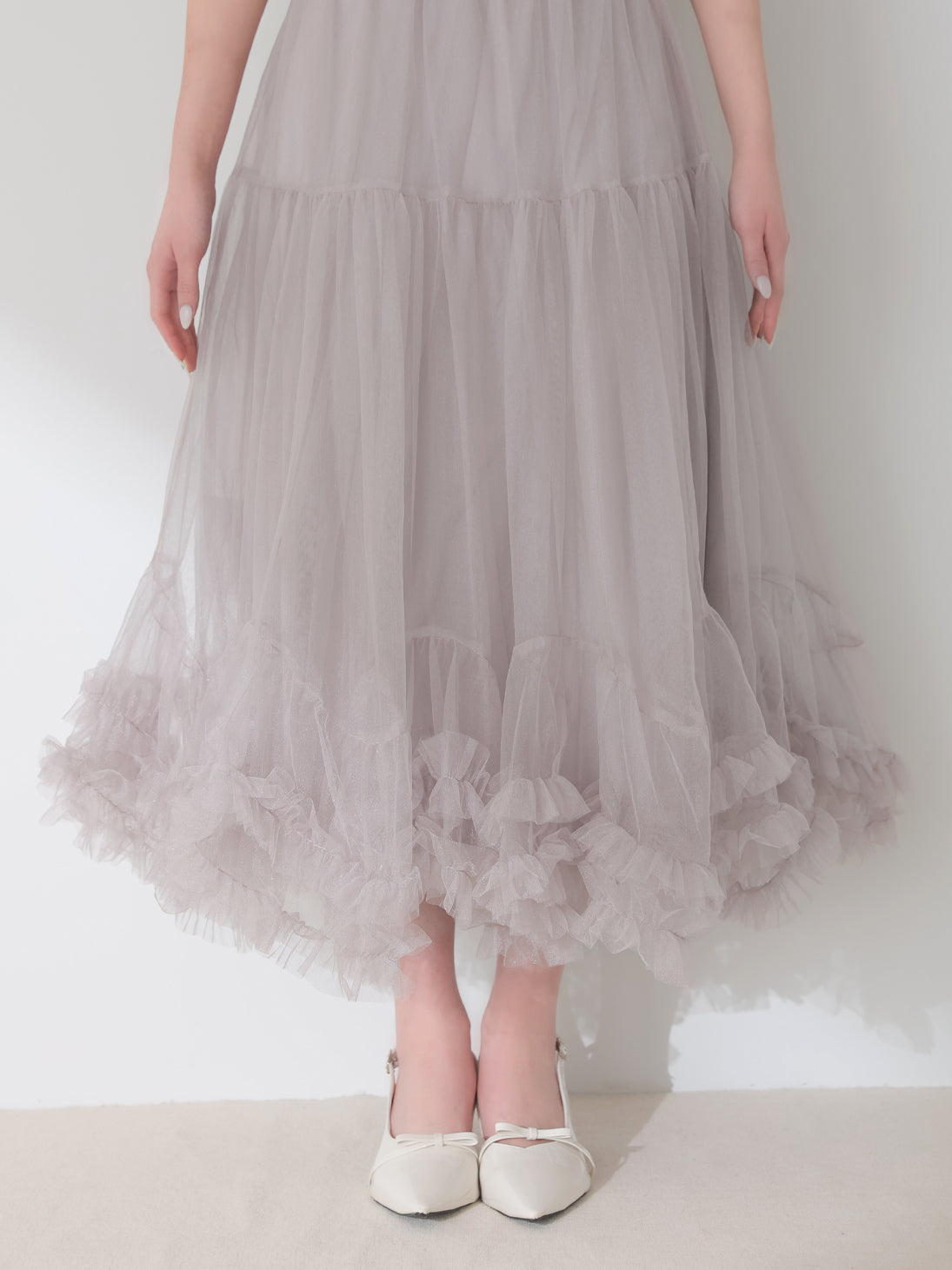 【Pre Order】Romantic gathered ribbon onepiece (eme10788)