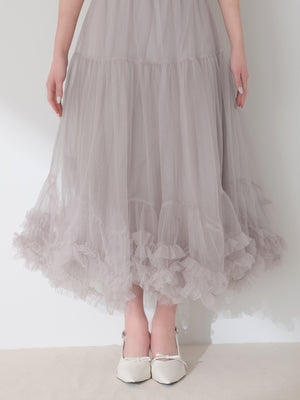 【Pre Order】Romantic gathered ribbon onepiece (eme10788)