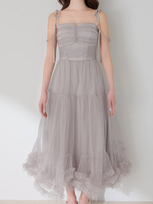 【Pre Order】Romantic gathered ribbon onepiece (eme10788)