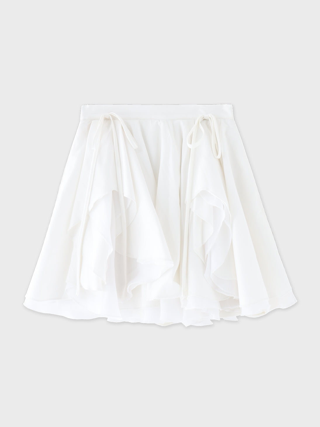 【Pre Order】Ruffled frill chiffon mini skirt(eme10790)