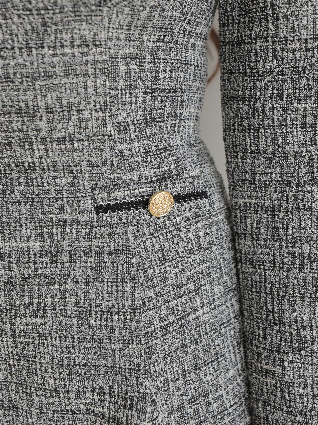 Knit tweed ensemble mini onepiece(eme10792)