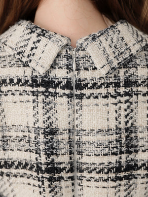 【SALE】Fake layered roving check mini onepiece(eme10794)