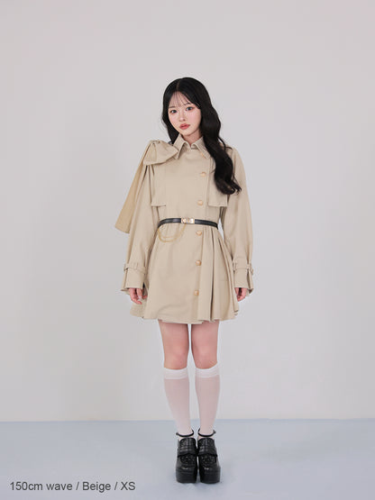 model：150cm　(size：XS　color：Beige)