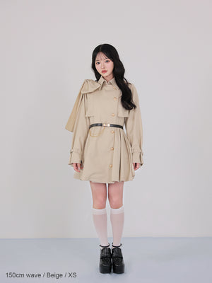 model：150cm　(size：XS　color：Beige)