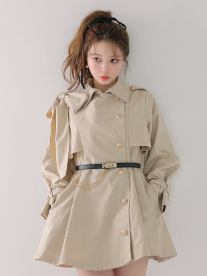 model：160cm　(size：F　color：Beige)