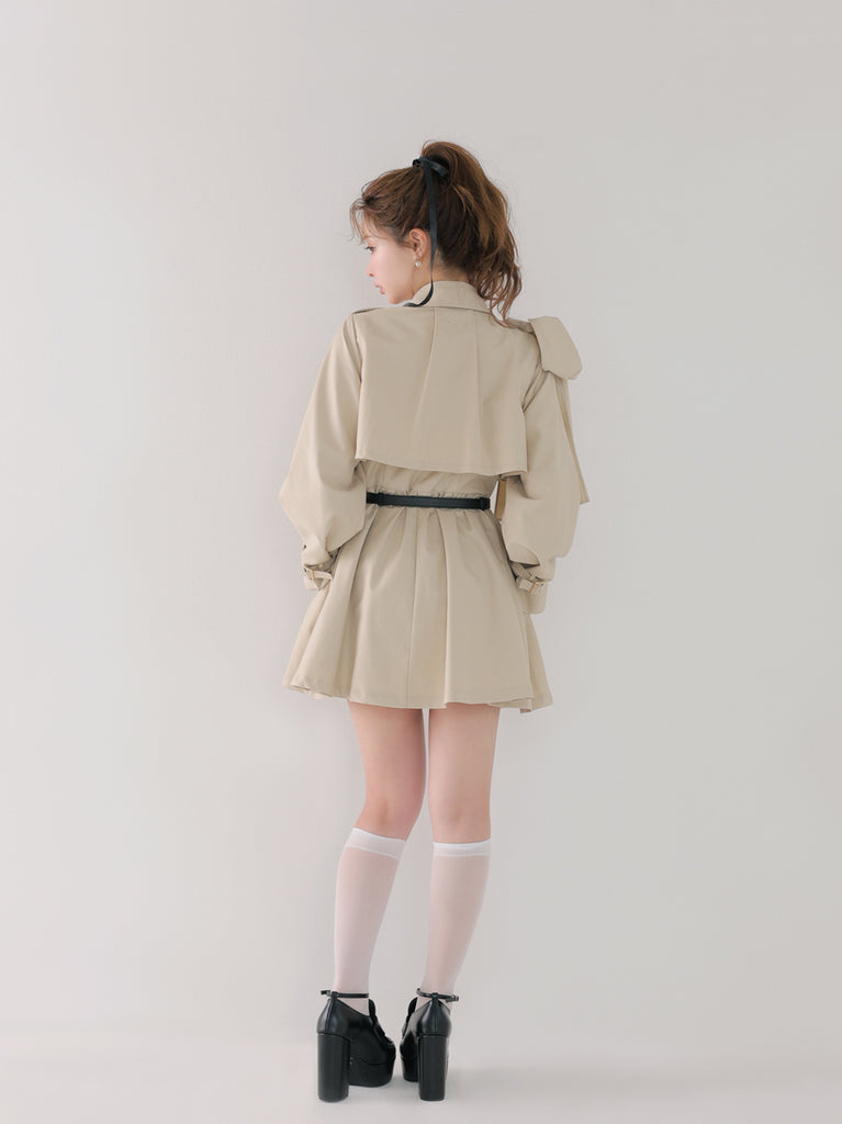 model：160cm　(size：F　color：Beige)
