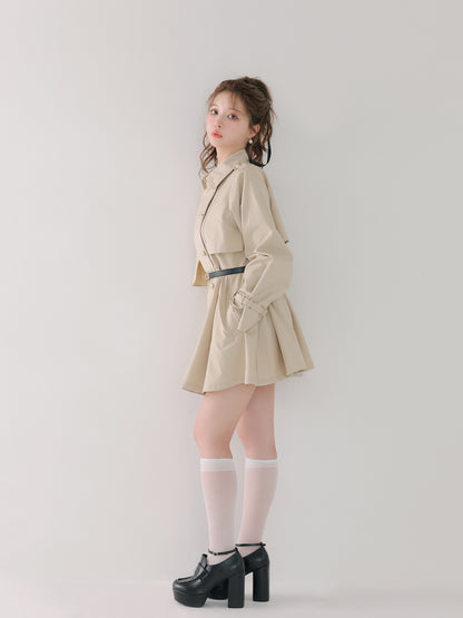 model：160cm　(size：F　color：Beige)