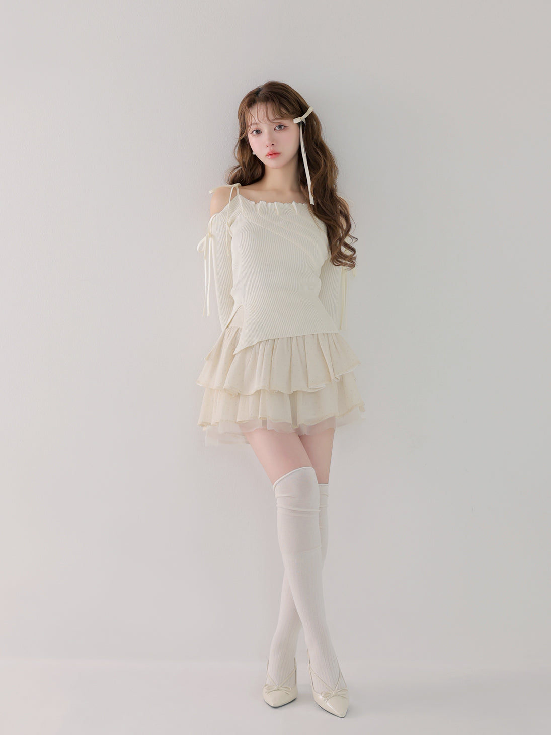 Bust tuck feminine knit tops(eme10797) – M me eme