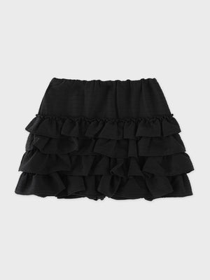 Lady doll tiered mini skirt(eme11006)
