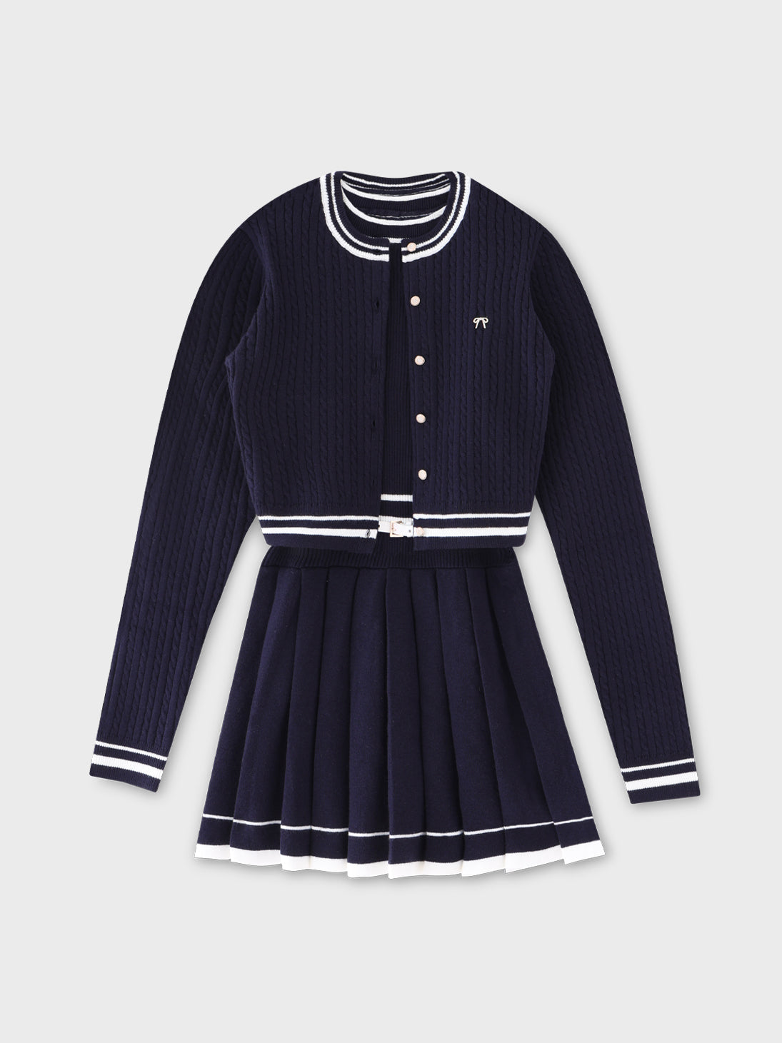 ワンピース French line knit ensemble onepiece French line knit ensemble onepiece(eme10799) – M me eme