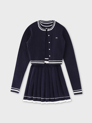 French line knit ensemble onepiece(eme10799)