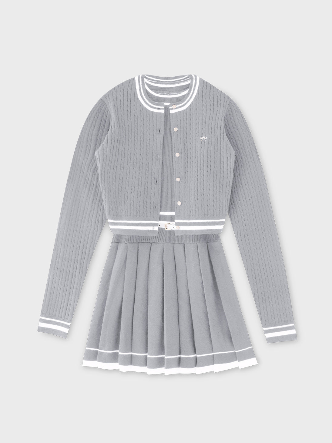 French line knit ensemble onepiece(eme10799)