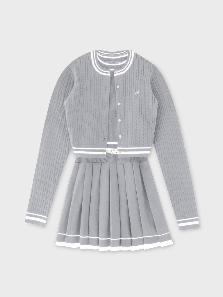 French line knit ensemble onepiece(eme10799)