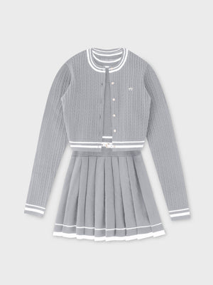 French line knit ensemble onepiece(eme10799)