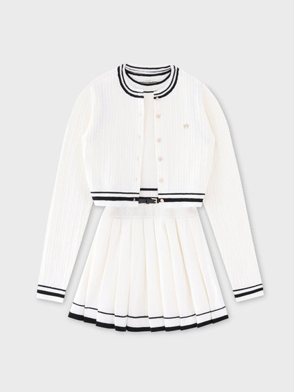 French line knit ensemble onepiece(eme10799)