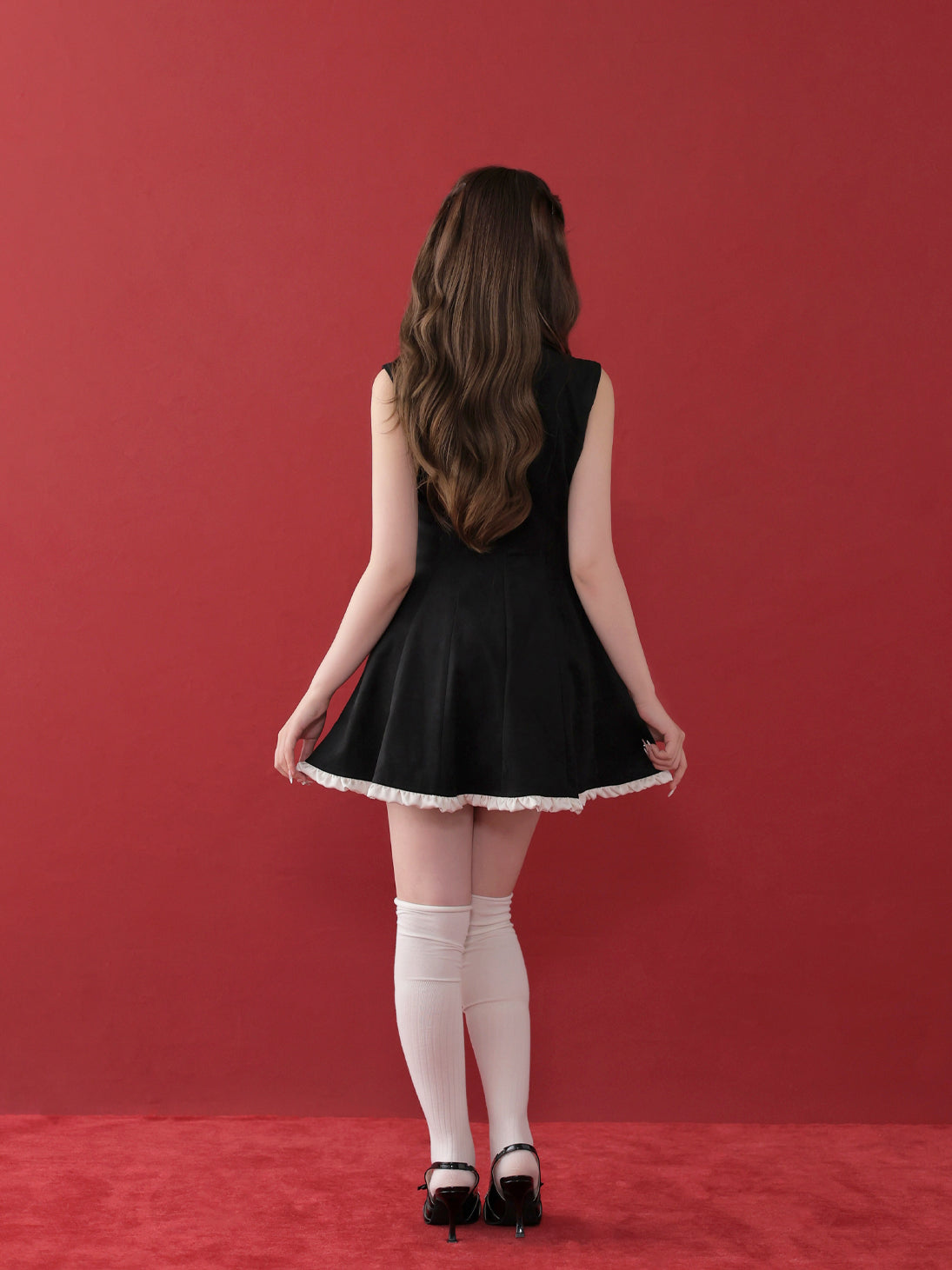 model：160cm　(size：F　color：Black)