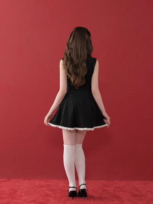 model：160cm　(size：F　color：Black)